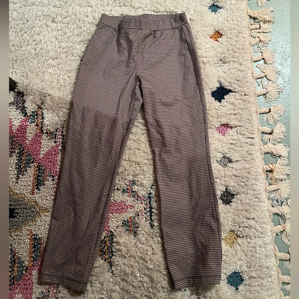 yellow checkered business pants